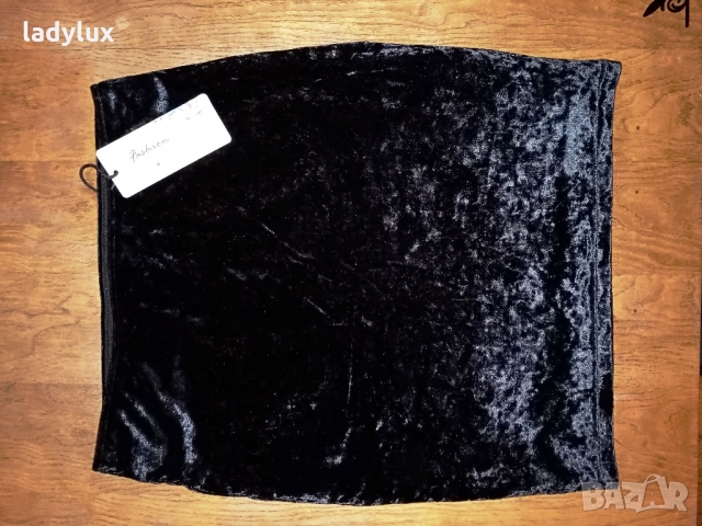 H§M, Плюшена Пола с хастар, Размер S/M. Код 1612, снимка 2 - Поли - 36050959