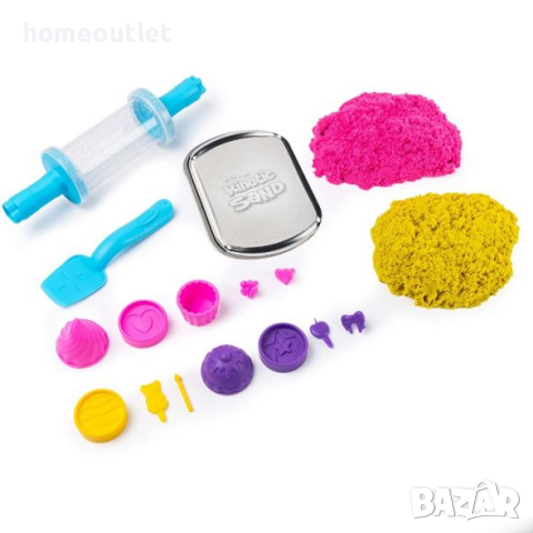 Детска игра с кинетичен пясък KINETIC SAND BAKE SHOPPE, снимка 2 - Пластелини, моделини и пясъци - 44759074
