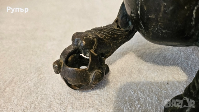 Китайско бронзово куче, снимка 3 - Антикварни и старинни предмети - 51957903