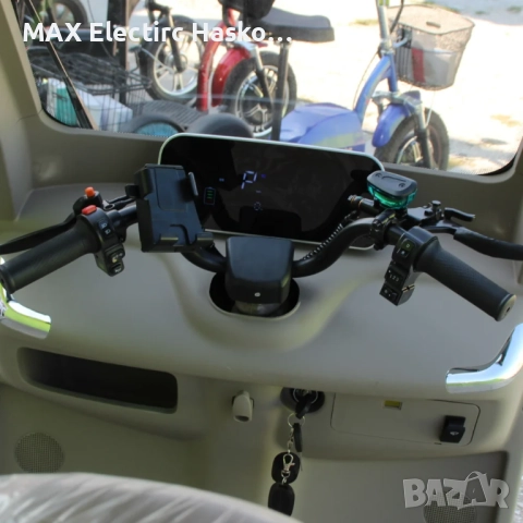 Триместна електрическа триколка LUXURY BUS 2000W/60V/25Ah - GREEN, снимка 7 - Мотоциклети и мототехника - 52132159