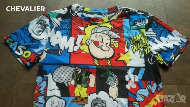 REASON POPEYE T-Shirt Размер S мъжка тениска 4-64, снимка 3 - Тениски - 47901897