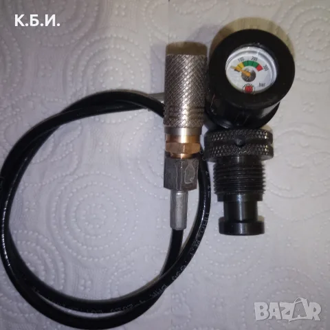 Продавам желязна бутилка - 1 брой - 4L - 200 BAR - АТМОСФЕРИ работно налягане, снимка 15 - Въздушно оръжие - 55947043