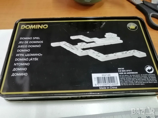 Игра ДОМИНО в метална кутия. , снимка 5 - Образователни игри - 53716153