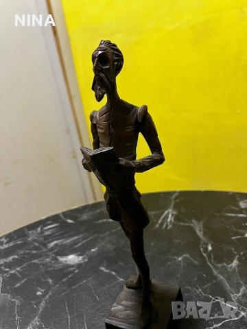 Дървена статуетка Дон Кихот , снимка 4 - Антикварни и старинни предмети - 53566306