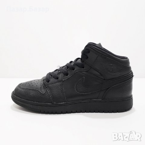 NIKE 554725 Air Jordan 1 Mid GS Оригинални Кожени Маратонки Кожа 35.5-36 22.5cm, снимка 3 - Детски маратонки - 44265309