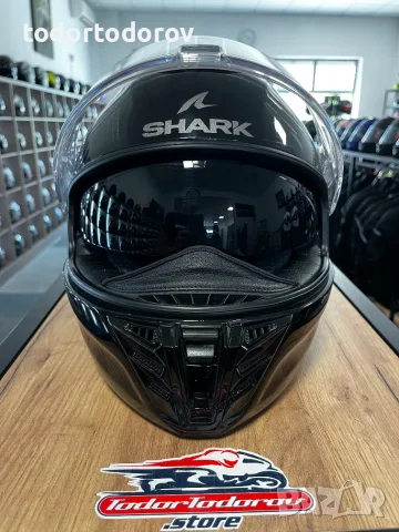 Мото каска SHARK SPARTAN RS CARBON SKIN ,вградени очила,размер M 57-58 см,много добро състояние 199, снимка 4 - Аксесоари и консумативи - 55941711