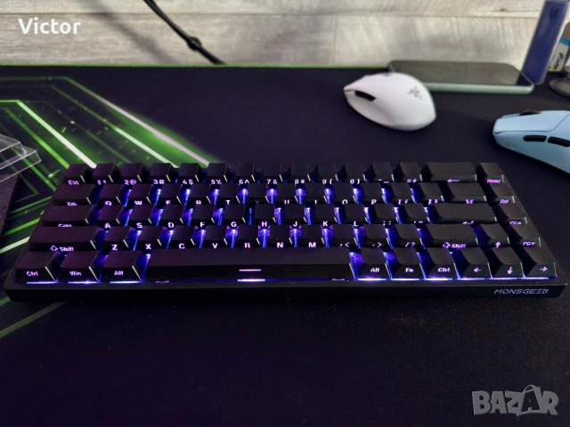 MONSGEEK Akko FUN68 безжична клавиатура с магнитни суичове