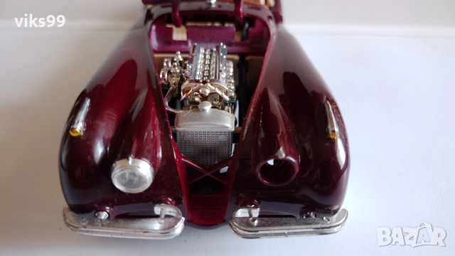 Bburago Jaguar XK 120 Roadster 1951 - Мащаб 1:24, снимка 10 - Колекции - 52936279