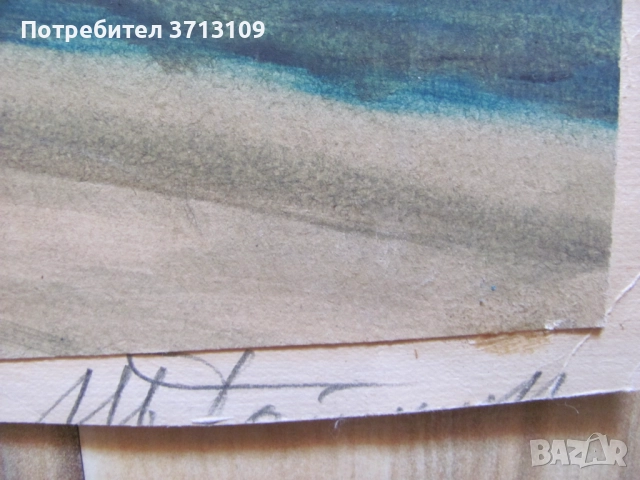 Картина смесена техника, Иван Ботушаров , подпис 40х30 см., снимка 2 - Картини - 51521969