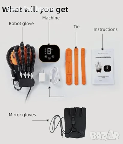 Рехабилитационна роботизирана ръкавица за инсулт  (лява ръка - M), снимка 5 - Други - 51148064