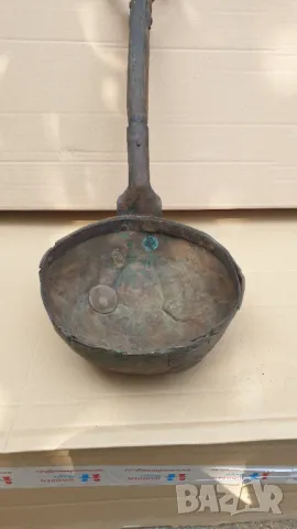 Стар меден голям черпак, снимка 7 - Антикварни и старинни предмети - 47297096