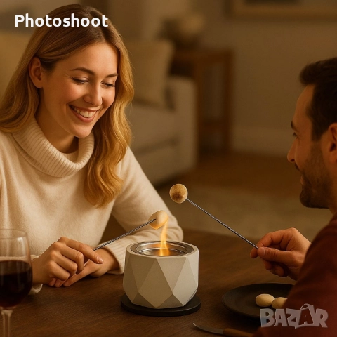 Декоративно био-огнище от цимент и метал / биокамина – модерен акцент за дома 