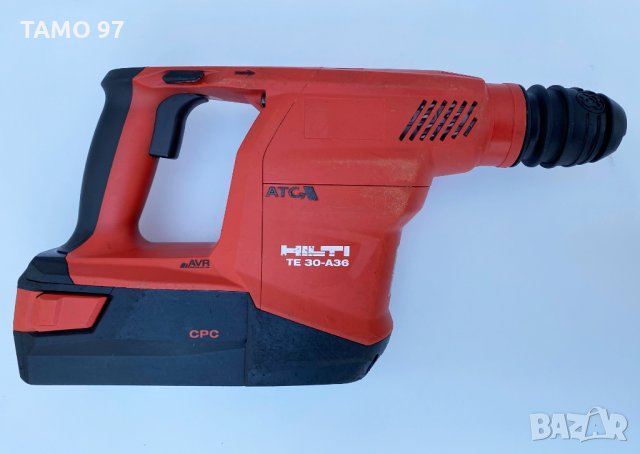 Акумулаторен перфоратор Hilti TE 30-A36 ATC/AVR 2x36V 5.2J 3.6J, снимка 3 - Перфоратори - 35838909