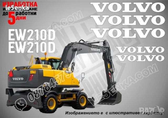 VOLVO строителна техника и механизация стикери, снимка 15 - Резервни части за машини - 39354870