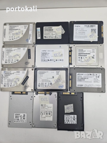 2.5" inch SSD SATA 128GB 256GB Intel Kingston Samsung Crucial Toshiba, снимка 7 - Твърди дискове - 53535691