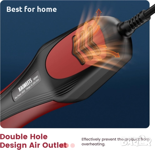 KAIWEETS 450W Мини пистолет за горещ въздух KEH01, снимка 5 - Други инструменти - 52321085