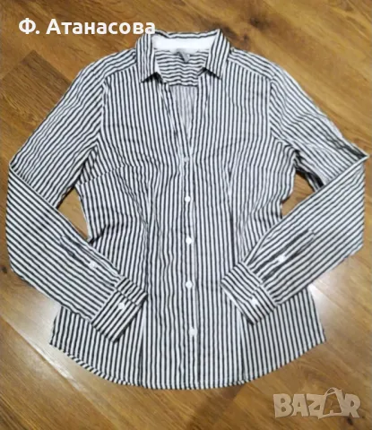 Страхотна риза на H&M, размер С, еластична, перфектна, снимка 3 - Ризи - 49607077