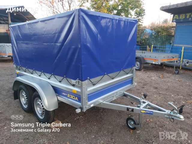 Туристическо ремарке VESTA LIGHT 23DA с брезент и шпригли H-120, снимка 8 - Ремаркета - 51921932