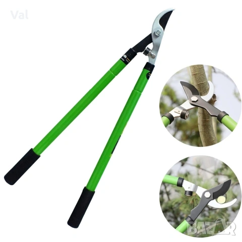 Професионална телескопична градинска ножица за клони, 68 см, HCS стомана с тефлоново покритие, снимка 10 - Други инструменти - 53796502