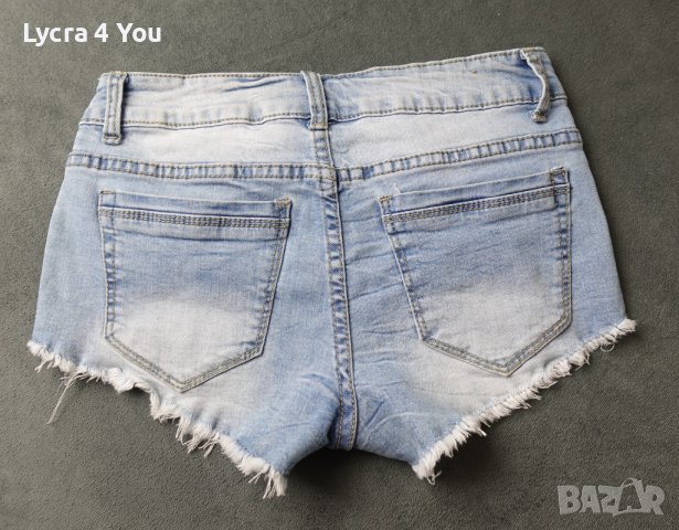 Miss Two S размер къси дънкови панталонки с метални елементи, снимка 4 - Къси панталони и бермуди - 41192261