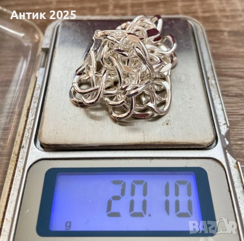 Сребърна гривна проба 925, снимка 3 - Гривни - 53783048