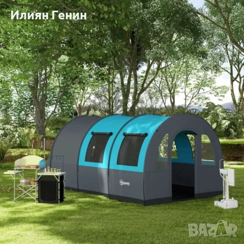 Къмпинг палатка Outsunny за до 6 души, снимка 2 - Палатки - 52267249