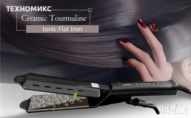 Професионална турмалинова преса за коса с йони, за всички типове коса

, снимка 2 - Преси за коса - 42252167