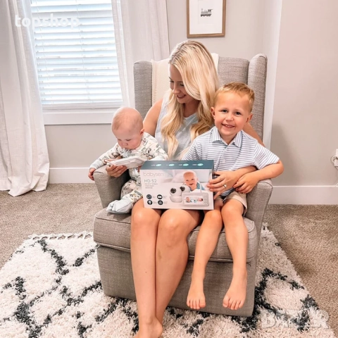 Нов Babysense HD S2: бебефон с 2 камери, без Wi-Fi, разделяне на екрана за преглед на 2те камери ..., снимка 4 - Бебефони - 51897889