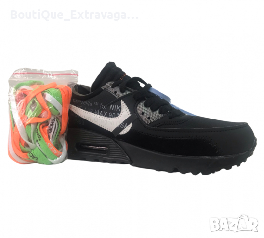 Мъжки маратонки Nike Air Max 90 Off White Black/White !!!, снимка 2 - Маратонки - 36355806