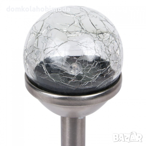 Соларна лампа с RGB Led,Бяла, Синя, Червена, Зелена Светлина, Подвижна глава, 37x7 cm , снимка 3 - Соларни лампи - 36198900