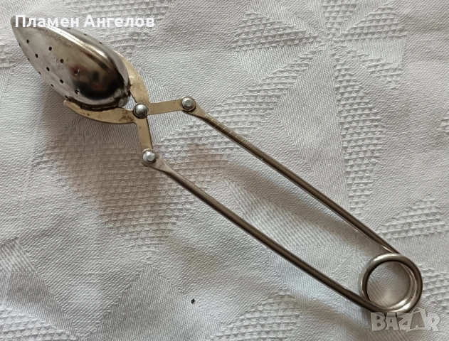 Винтидж Инфузер, Лъжичка, Цедка за чай, снимка 2 - Антикварни и старинни предмети - 53689015