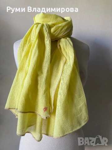 Жълт шал Marc O'Polo, снимка 2 - Шалове - 51004372