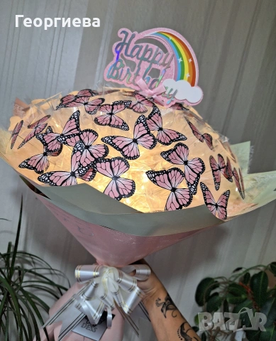 Луксозни светещи букети "DESS", снимка 17 - Ръчно изработени сувенири - 53560405