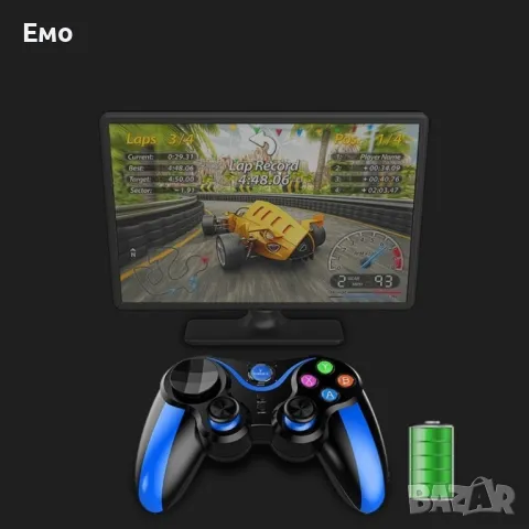 Безжичен геймпад с Bluetooth PSP39, снимка 3 - Джойстици и геймпадове - 47831783