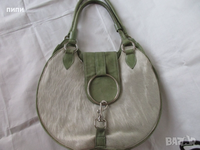 ЕСТЕСТВЕНА КОЖА дамска бутикова чанта, снимка 4 - Чанти - 52244762