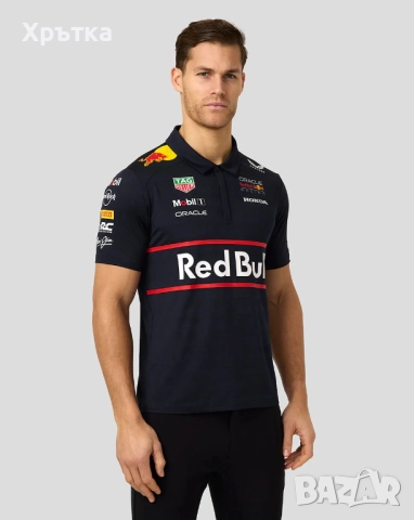 Red Bull Racing F1 Team Polo Shirt - Оригинална мъжка тениска с яка