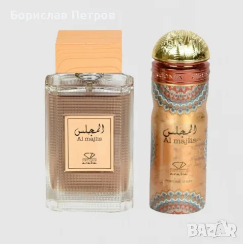 Мъжки комплект парфюмна вода (EDP) 100 мл и дезодорант 200 мл. Zirconia Arabia Al Majlis Set, снимка 2 - Мъжки парфюми - 55795497