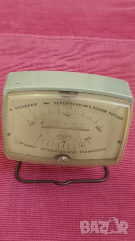 Стар барометър, хигрометър, термометър СССР. , снимка 3 - Колекции - 41884321