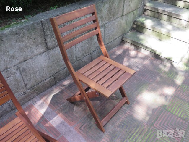 Classic Teak Folding Chairs,сгъваем стол, тиково дърво,градинска мебел, снимка 5 - Столове - 41352169
