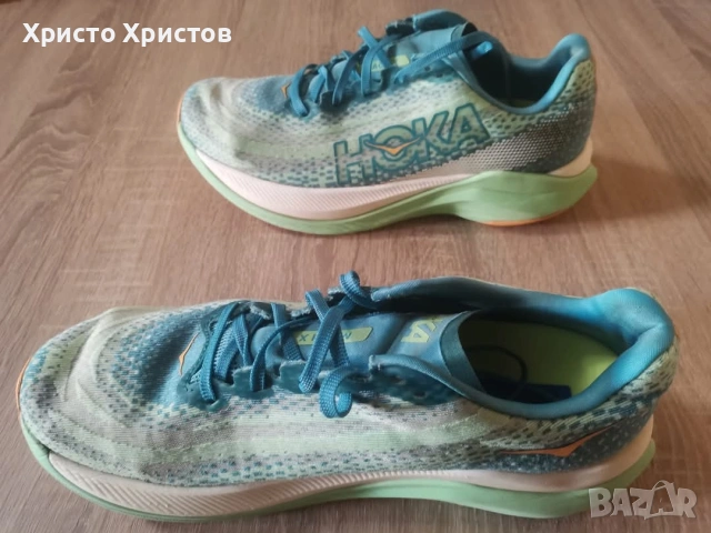 Мъжки маратонки за бягане HOKA MACH X ✔️ Размер 44 / Стелка 28 см. , снимка 2 - Маратонки - 53627983