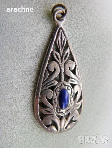 Старинен сребърен медальон, снимка 4 - Колиета, медальони, синджири - 40225291