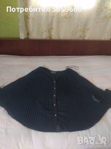 Страхотна дамска риза,плисирана,"пончо" ръкав