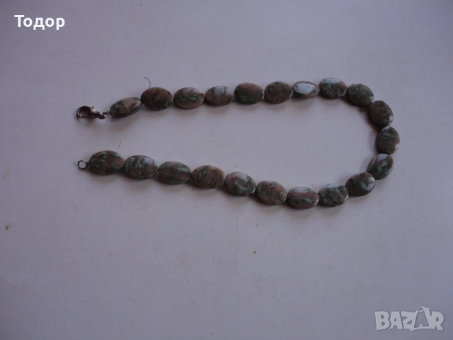 Луксозно  колие от камъни леопардов яспис и сребро , снимка 8 - Колиета, медальони, синджири - 52855335