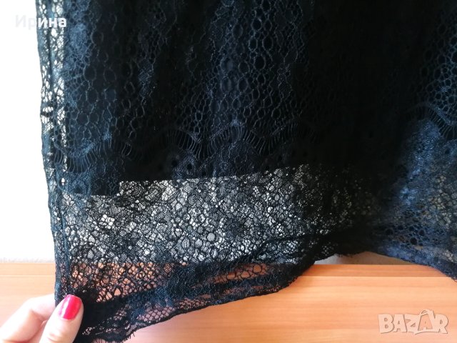 Дантелена черна рокля, снимка 3 - Рокли - 40474770