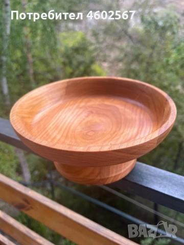 Дървена купа. За ценители на дървото. , снимка 2 - Декорация за дома - 51888301