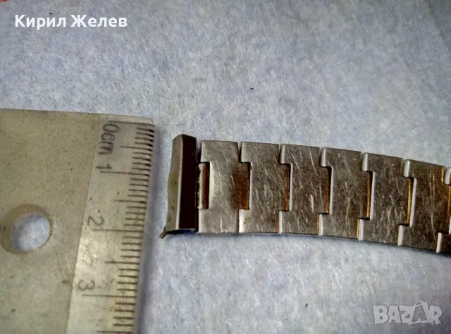 СТАРА ВЕРИЖКА от НЕРЪЖДАЕМА СТОМАНА с МАРКИРОВКИ За РЪЧЕН МЪЖКИ ЧАСОВНИК 49846, снимка 3 - Каишки за часовници - 48694966