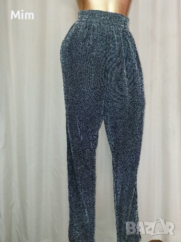 MONKI M/XXL  Клин от еластичен сребрист брокат, снимка 4 - Клинове - 42440565