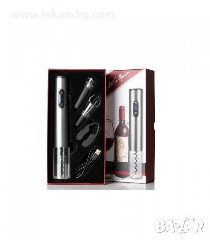 КОМПЛЕКТ ЗА ВИНО С АВТОМАТИЧЕН ТИРБУШОН 4 В 1 - код 2907, снимка 12 - Аксесоари за кухня - 33910092