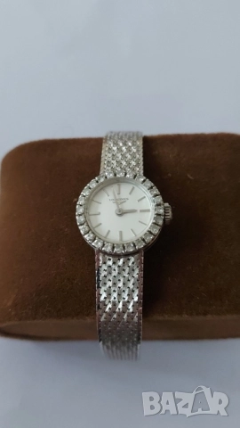 Златен часовника с брилянти Лонжин, снимка 3 - Дамски - 52890090