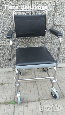 Тоалетен санитарен стол за трудноподвижни, снимка 8 - Столове - 42707096